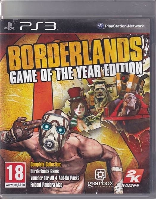 Borderlands Game of the Year Edition - PS3  (B Grade) (Used) (eng)